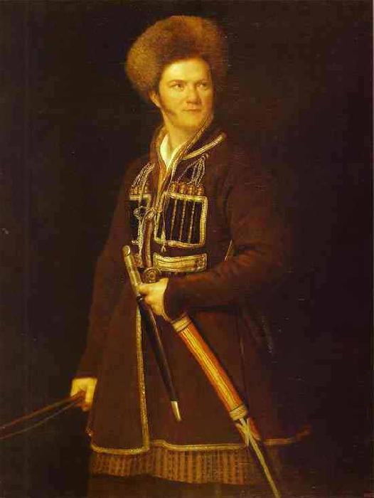 Aleksander Orlowski Self portrait in Cossacks dress Germany oil painting art